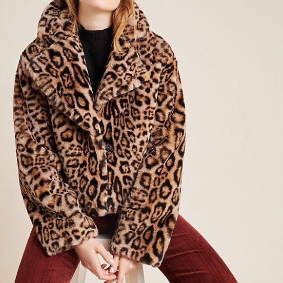 short leopard print jacket